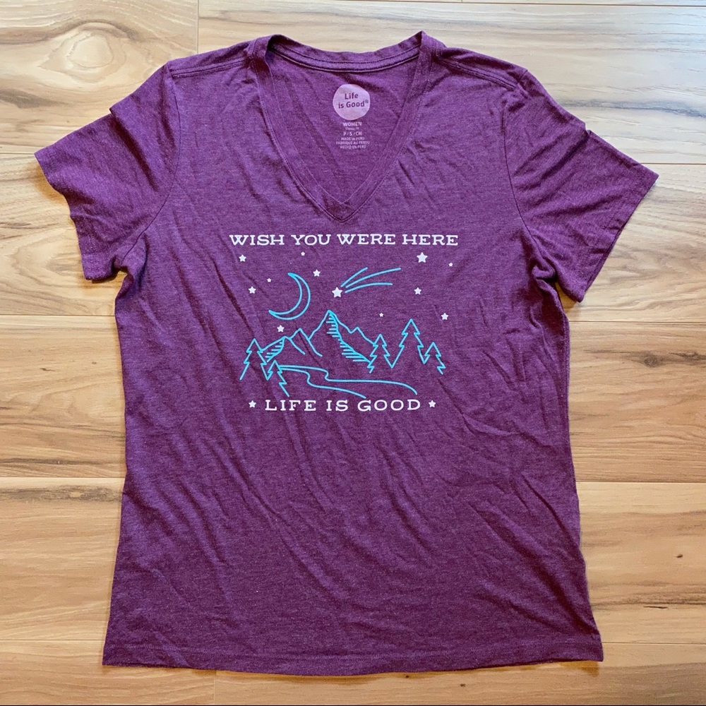 Life is Good Classic Fit V-Neck T-Shirt